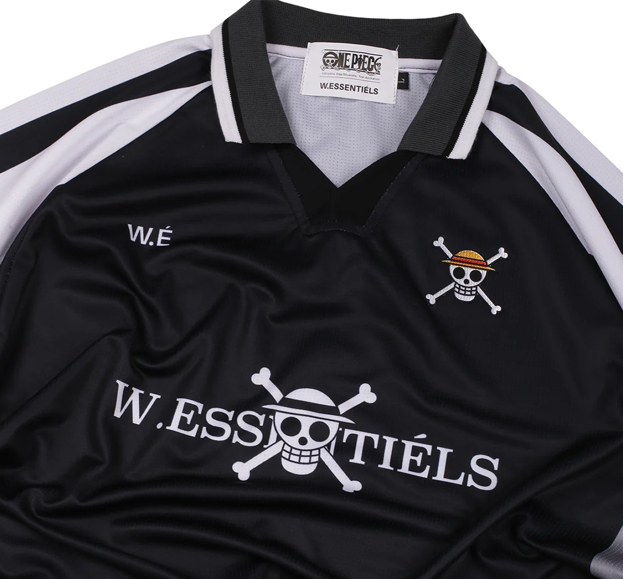W.Essentiels x One Piece AC Strawhat Home Jersey Noir Black